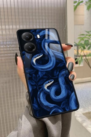 Xiaomi Poco X7 Pro Uyumlu Yılan Tasarımlı Parlak Silikon Kılıf