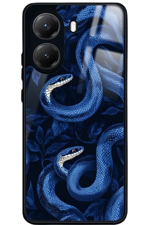 Xiaomi Poco X7 Pro Uyumlu Yılan Tasarımlı Parlak Silikon Kılıf