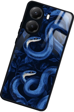 Xiaomi Poco X7 Pro Uyumlu Yılan Tasarımlı Parlak Silikon Kılıf