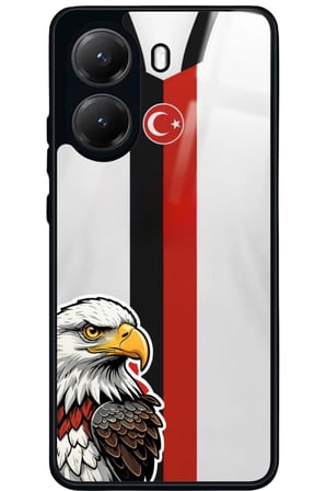 Xiaomi Poco X7 Pro Uyumlu Kartal Tasarımlı Parlak Silikon Kılıf