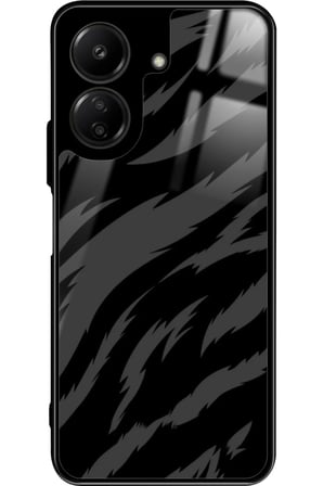 Xiaomi Redmi 13C Uyumlu Zebra Tasarımlı Parlak Silikon Kılıf