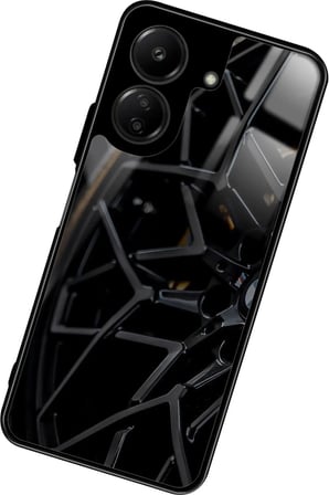 Xiaomi Redmi 13C Uyumlu Araba Tasarımlı Parlak Silikon Kılıf