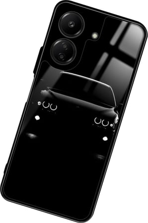 Xiaomi Redmi 13C Uyumlu Araba Tasarımlı Parlak Silikon Kılıf