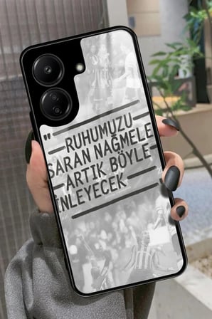 Xiaomi Redmi 13C Uyumlu Söz Yazılı Parlak Silikon Kılıf