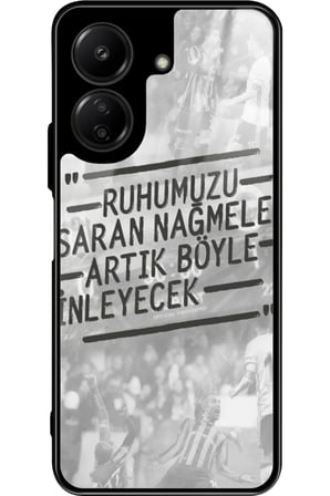 Xiaomi Redmi 13C Uyumlu Söz Yazılı Parlak Silikon Kılıf