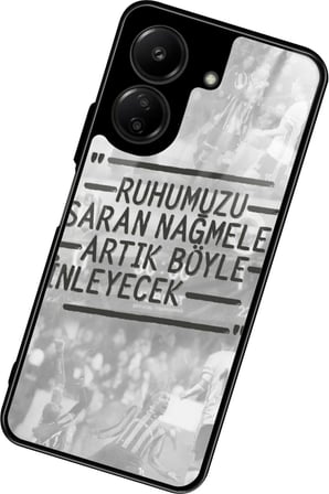 Xiaomi Redmi 13C Uyumlu Söz Yazılı Parlak Silikon Kılıf