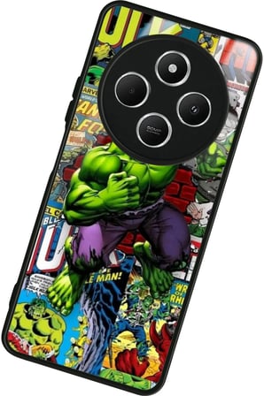 Xiaomi Redmi 14C Uyumlu Hulk Tasarımlı Parlak Silikon Kılıf