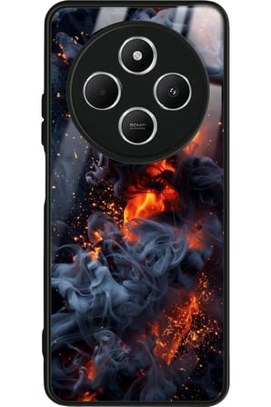 Xiaomi Redmi 14C Uyumlu Soyut Sanat Tasarımlı Parlak Silikon Kılıf