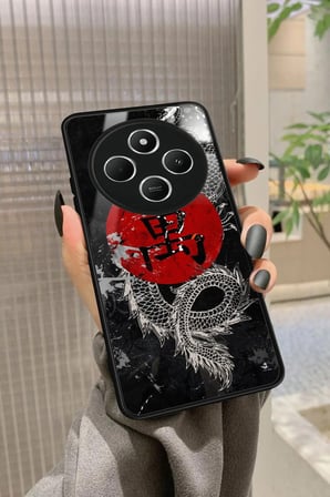 Xiaomi Redmi 14C Uyumlu Dragon Tasarımlı Parlak Silikon Kılıf