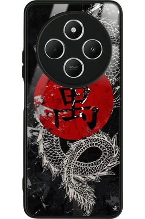 Xiaomi Redmi 14C Uyumlu Dragon Tasarımlı Parlak Silikon Kılıf