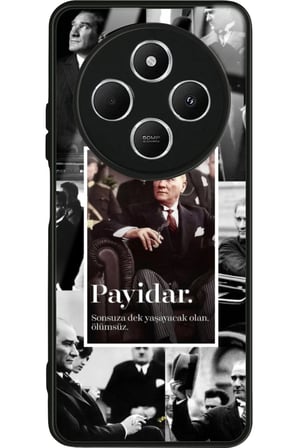 Xiaomi Redmi 14C Uyumlu Atatürk Poster Tasarımlı Parlak Silikon Kılıf