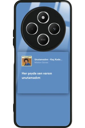 Xiaomi Redmi 14C Uyumlu Müslüm Gürses Şarkı Sözü Tasarımlı Parlak Silikon Kılıf
