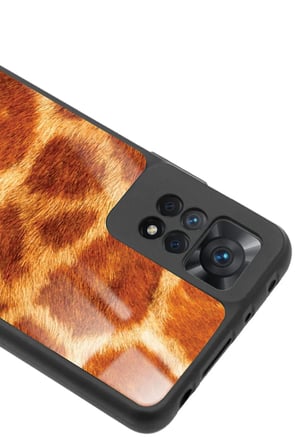 Xiaomi Redmi Note 11 Pro Uyumlu Sarı Leopar Tasarımlı Parlak Silikon Kılıf