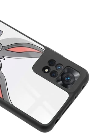 Xiaomi Redmi Note 11 Pro Uyumlu Bugs Bunny Tasarımlı Parlak Silikon Kılıf