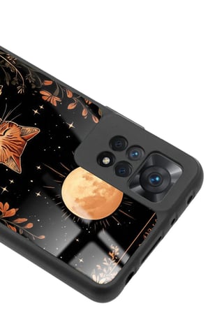 Xiaomi Redmi Note 11 Pro Uyumlu Kedi Tasarımlı Parlak Silikon Kılıf
