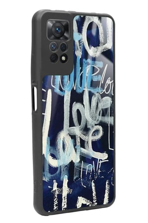 Xiaomi Redmi Note 11 Pro Uyumlu Love Yazılı Parlak Silikon Kılıf
