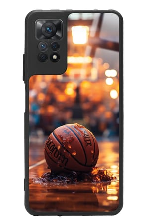 Xiaomi Redmi Note 11 Pro Uyumlu Basketbol Tasarımlı Parlak Silikon Kılıf