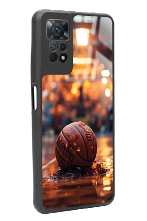 Xiaomi Redmi Note 11 Pro Uyumlu Basketbol Tasarımlı Parlak Silikon Kılıf