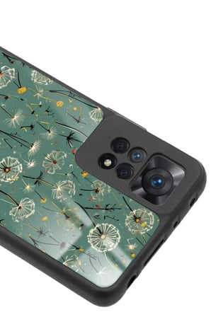 Xiaomi Redmi Note 11 Pro Uyumlu Karışık Çiçek Tasarımlı Parlak Silikon Kılıf