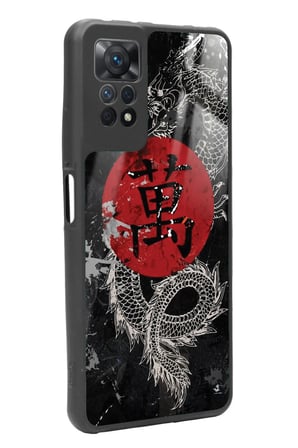 Xiaomi Redmi Note 11 Pro Uyumlu Dragon Tasarımlı Parlak Silikon Kılıf