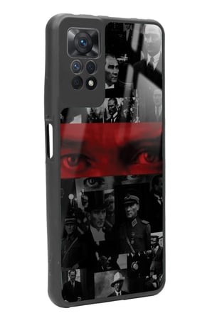 Xiaomi Redmi Note 11 Pro Uyumlu Atatürk Poster Tasarımlı Parlak Silikon Kılıf