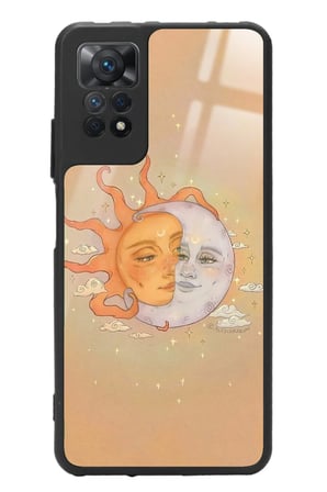 Xiaomi Redmi Note 11 Pro Uyumlu Güneş Tasarımlı Parlak Silikon Kılıf