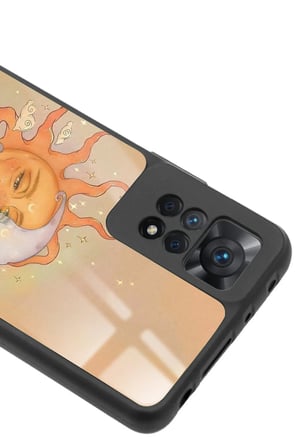 Xiaomi Redmi Note 11 Pro Uyumlu Güneş Tasarımlı Parlak Silikon Kılıf