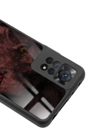 Xiaomi Redmi Note 11 Pro Uyumlu Aslan Tasarımlı Parlak Silikon Kılıf