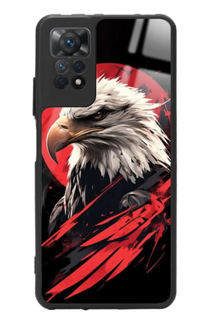 Xiaomi Redmi Note 11 Pro Uyumlu Kartal Tasarımlı Parlak Silikon Kılıf