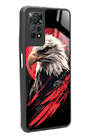 Xiaomi Redmi Note 11 Pro Uyumlu Kartal Tasarımlı Parlak Silikon Kılıf