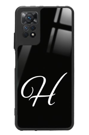 Xiaomi Redmi Note 11 Pro Uyumlu H Harfi Yazılı Parlak Silikon Kılıf