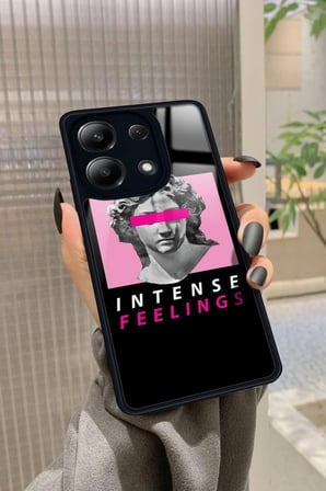 Xiaomi Redmi Note 13 4G Uyumlu Intense Feelıngs Tasarımlı Parlak Silikon Kılıf