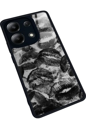 Xiaomi Redmi Note 13 4G Uyumlu Dudak Tasarımlı Parlak Silikon Kılıf