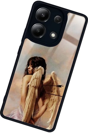 Xiaomi Redmi Note 13 4G Uyumlu Melek Tasarımlı Parlak Silikon Kılıf