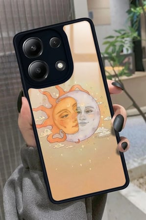 Xiaomi Redmi Note 13 4G Uyumlu Güneş Tasarımlı Parlak Silikon Kılıf