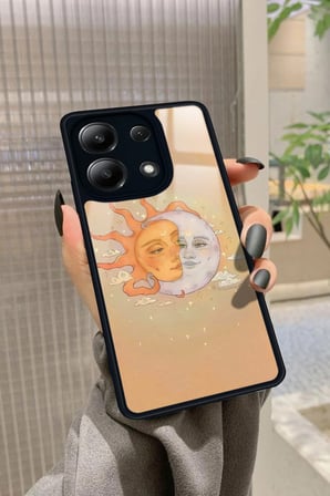 Xiaomi Redmi Note 13 4G Uyumlu Güneş Tasarımlı Parlak Silikon Kılıf