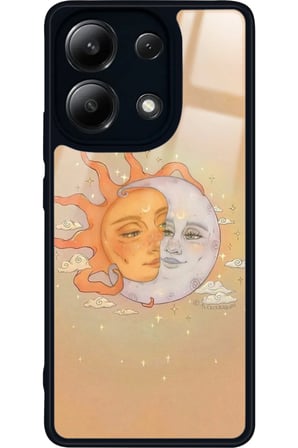 Xiaomi Redmi Note 13 4G Uyumlu Güneş Tasarımlı Parlak Silikon Kılıf