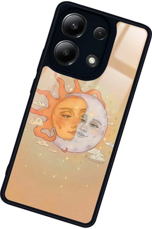 Xiaomi Redmi Note 13 4G Uyumlu Güneş Tasarımlı Parlak Silikon Kılıf