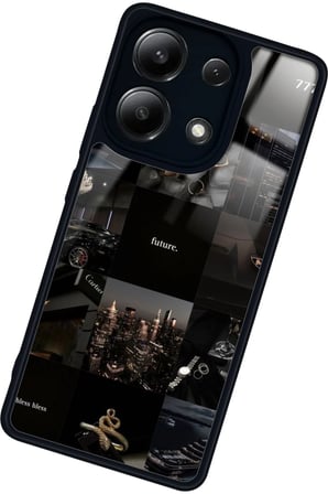 Xiaomi Redmi Note 13 4G Uyumlu Mafia Tasarımlı Parlak Silikon Kılıf