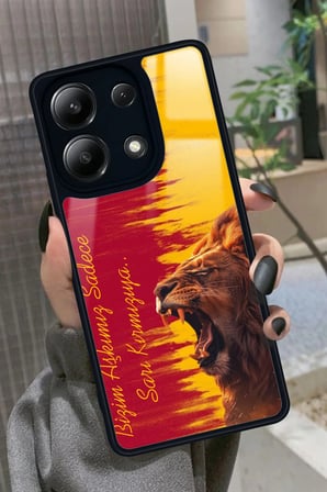 Xiaomi Redmi Note 13 4G Uyumlu Aslan Tasarımlı Parlak Silikon Kılıf