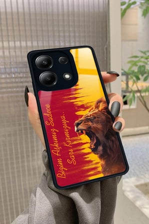 Xiaomi Redmi Note 13 4G Uyumlu Aslan Tasarımlı Parlak Silikon Kılıf