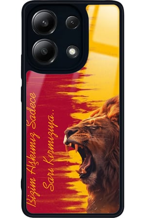 Xiaomi Redmi Note 13 4G Uyumlu Aslan Tasarımlı Parlak Silikon Kılıf