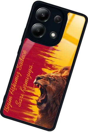 Xiaomi Redmi Note 13 4G Uyumlu Aslan Tasarımlı Parlak Silikon Kılıf