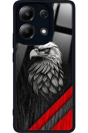 Xiaomi Redmi Note 13 4G Uyumlu Kartal Tasarımlı Parlak Silikon Kılıf
