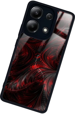 Xiaomi Redmi Note 13 Pro 4G Uyumlu Bordo Tasarımlı Parlak Silikon Kılıf