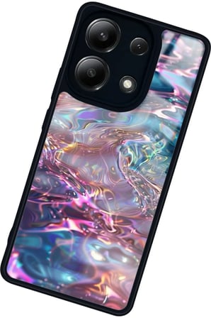 Xiaomi Redmi Note 13 Pro 4G Uyumlu Simli Dalga Tasarımlı Parlak Silikon Kılıf