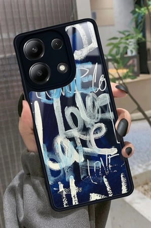 Xiaomi Redmi Note 13 Pro 4G Uyumlu Love Yazılı Parlak Silikon Kılıf
