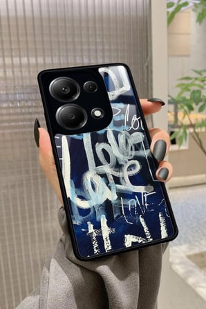 Xiaomi Redmi Note 13 Pro 4G Uyumlu Love Yazılı Parlak Silikon Kılıf