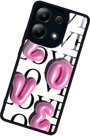 Xiaomi Redmi Note 13 Pro 4G Uyumlu Love Yazılı Parlak Silikon Kılıf