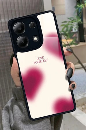 Xiaomi Redmi Note 13 Pro 4G Uyumlu Love Yazılı Parlak Silikon Kılıf